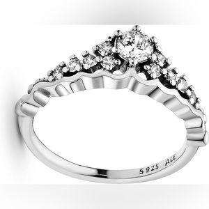Pandora Fairy Tale Tiara Wishbone Ring